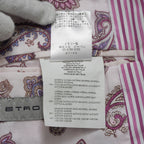 ETRO エトロ / 14SS コットン ストライプ シングルブレスト ジャケット / 141-1J820-6001 / size 46 (PINK) 352135-in-ue