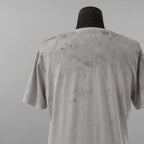 MD75 エムディ・セブンティファイブ / Hand Made Dyed And Handprint T-Shirt 半袖Tシャツ / size M ( GRAY )