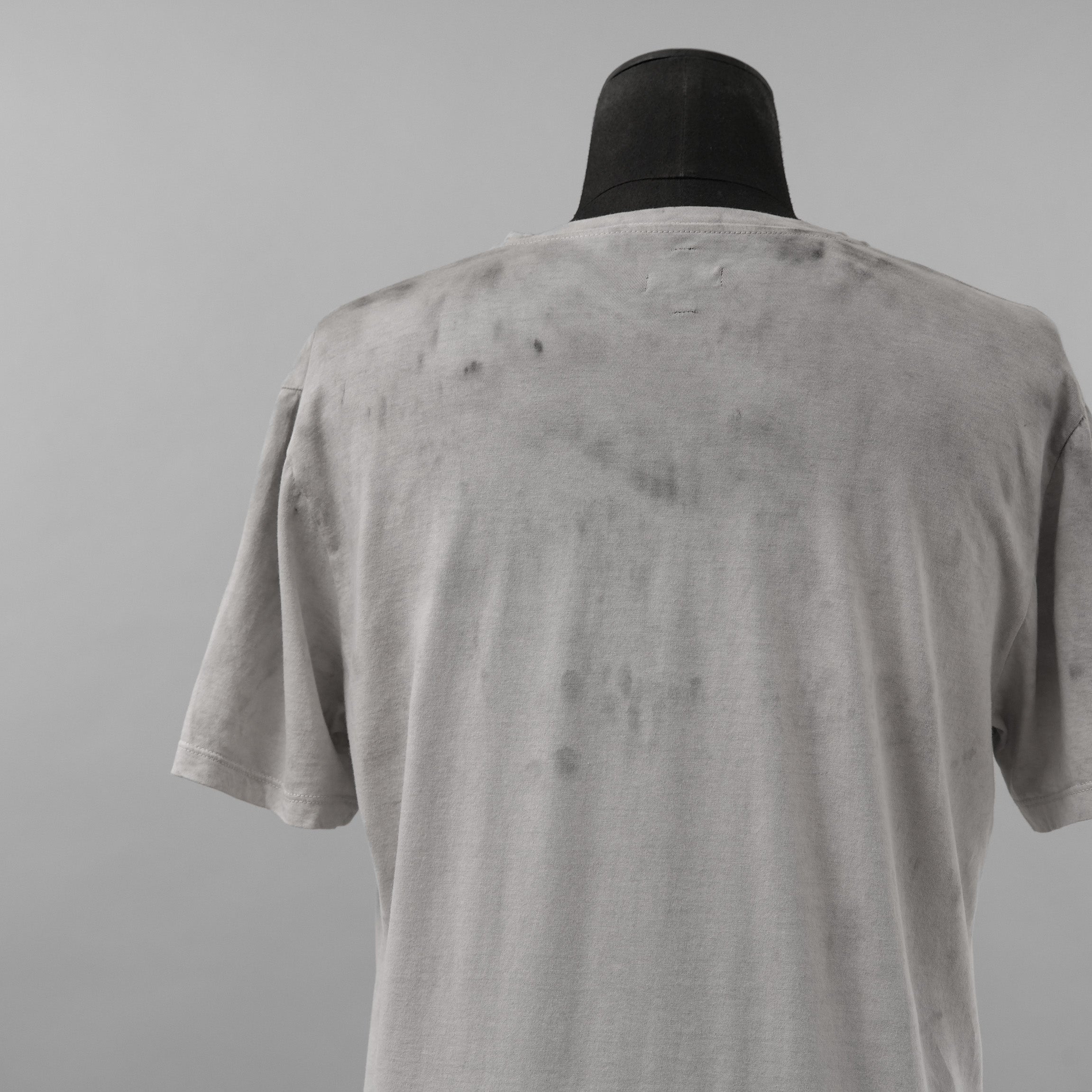 MD75 エムディ・セブンティファイブ / Hand Made Dyed And Handprint T-Shirt 半袖Tシャツ / size M ( GRAY )
