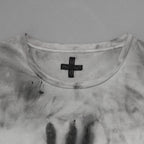 MD75 エムディ・セブンティファイブ / Hand Made Dyed And Handprint T-Shirt 半袖Tシャツ / size M ( GRAY )