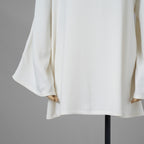 VALENTINO ヴァレンティノ / 美品 21SS ヘビークレープ チュニックブラウス 長袖シャツ / VB3AE5H065C / size 38 (WHITE) レディース 352133-izm