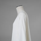 VALENTINO ヴァレンティノ / 美品 21SS ヘビークレープ チュニックブラウス 長袖シャツ / VB3AE5H065C / size 38 (WHITE) レディース 352133-izm