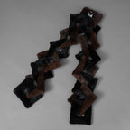 超希少 FENDI フェンディ / 美品 17AW ミンク ファー チェーンリンク マフラー  / FNG049 A140 F0GMF / ONE SIZE (BLACK × DARK BROWN) レディース 352128-izm アクセサリー