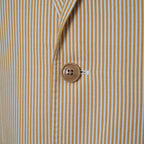 ETRO エトロ / 14SS シアサッカー・ストライプ・テーラード ジャケット / 141-11889-1161 / size 46 (YELLOW) 352142-in-ue