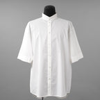 CINOH チノ / 22SS S/S SHIRT バンドカラー 半袖シャツ / 22SST309 / size 48 (WHITE)