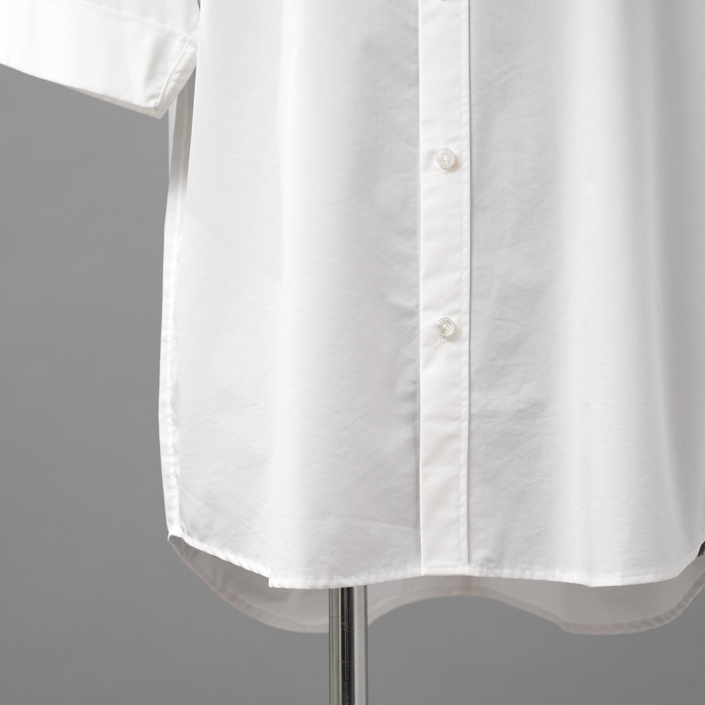 CINOH チノ / 22SS S/S SHIRT バンドカラー 半袖シャツ / 22SST309 / size 48 (WHITE)