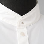 CINOH チノ / 22SS S/S SHIRT バンドカラー 半袖シャツ / 22SST309 / size 48 (WHITE)
