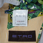 ETRO エトロ / 14SS シアサッカー・ストライプ・テーラード ジャケット / 141-11889-1161 / size 46 (YELLOW) 352142-in-ue