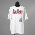 SAINT Mxxxxxx セントマイケル / 美品 22SS LOVE プリント ヴィンテージ加工Tシャツ 半袖Tシャツ / SM-S22-0000-001 / size XL (WHITE) 352143-in-ue