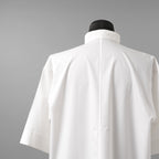 CINOH チノ / 22SS S/S SHIRT バンドカラー 半袖シャツ / 22SST309 / size 48 (WHITE)