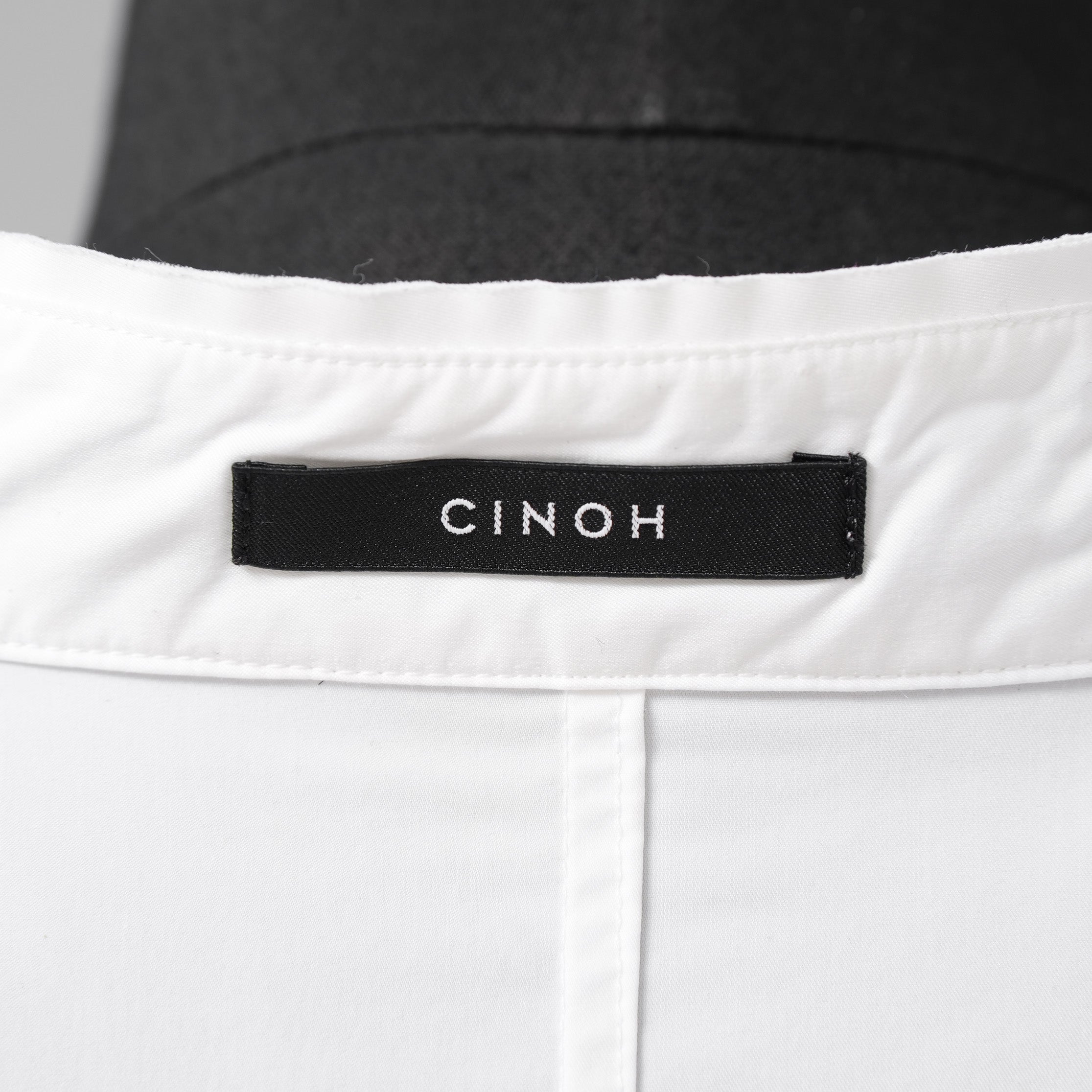 CINOH チノ / 22SS S/S SHIRT バンドカラー 半袖シャツ / 22SST309 / size 48 (WHITE)