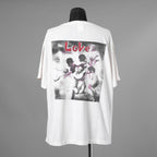 SAINT Mxxxxxx セントマイケル / 美品 22SS LOVE プリント ヴィンテージ加工Tシャツ 半袖Tシャツ / SM-S22-0000-001 / size XL (WHITE) 352143-in-ue