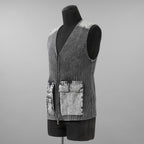 DIESEL ディーゼル / 美品 24AW K-MARGIE リブニット ジップ アップベスト / A168700QMAN / size XS (GRAY)
