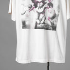 SAINT Mxxxxxx セントマイケル / 美品 22SS LOVE プリント ヴィンテージ加工Tシャツ 半袖Tシャツ / SM-S22-0000-001 / size XL (WHITE) 352143-in-ue