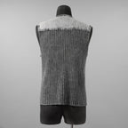DIESEL ディーゼル / 美品 24AW K-MARGIE リブニット ジップ アップベスト / A168700QMAN / size XS (GRAY)