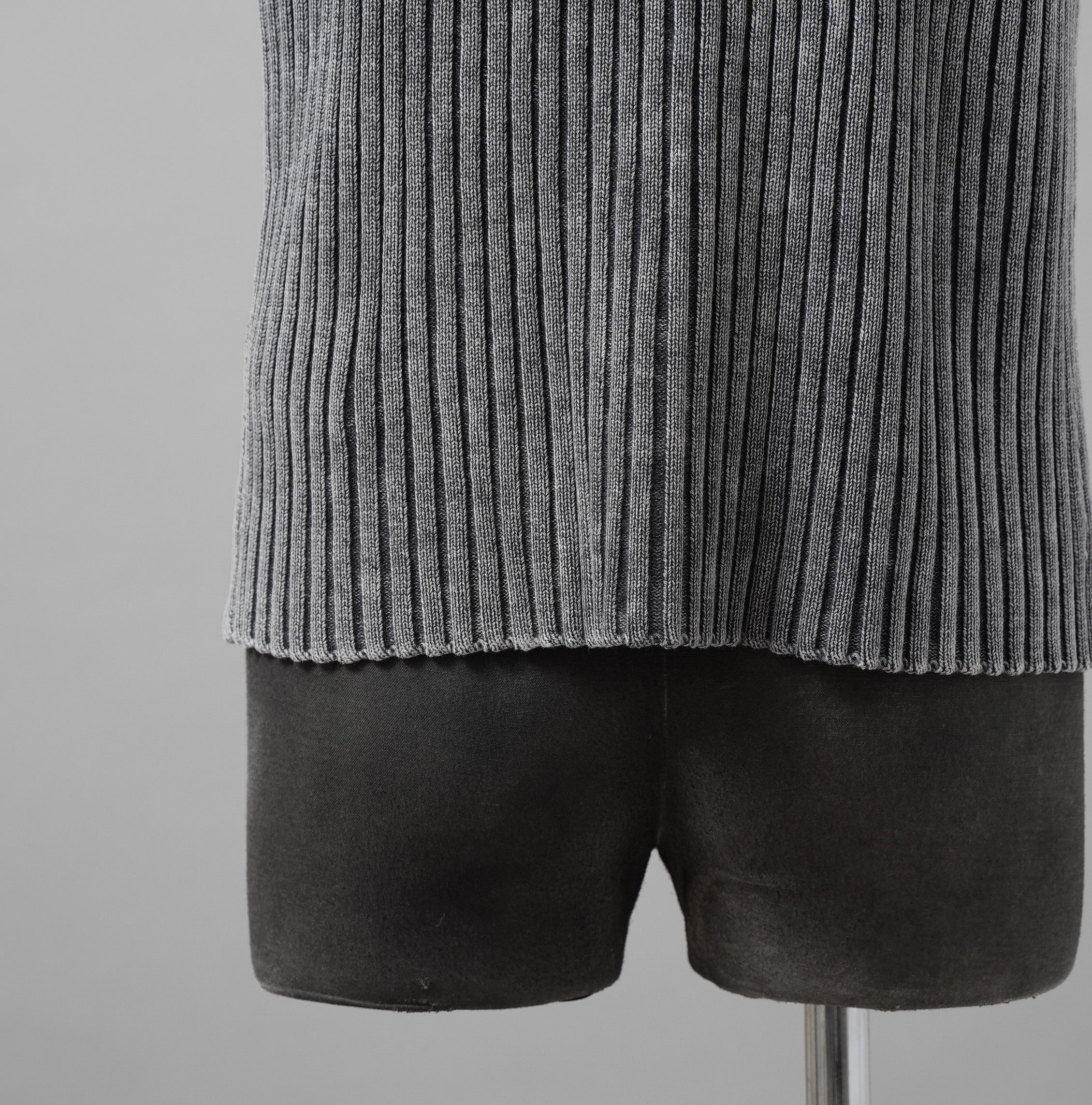 DIESEL ディーゼル / 美品 24AW K-MARGIE リブニット ジップ アップベスト / A168700QMAN / size XS (GRAY)