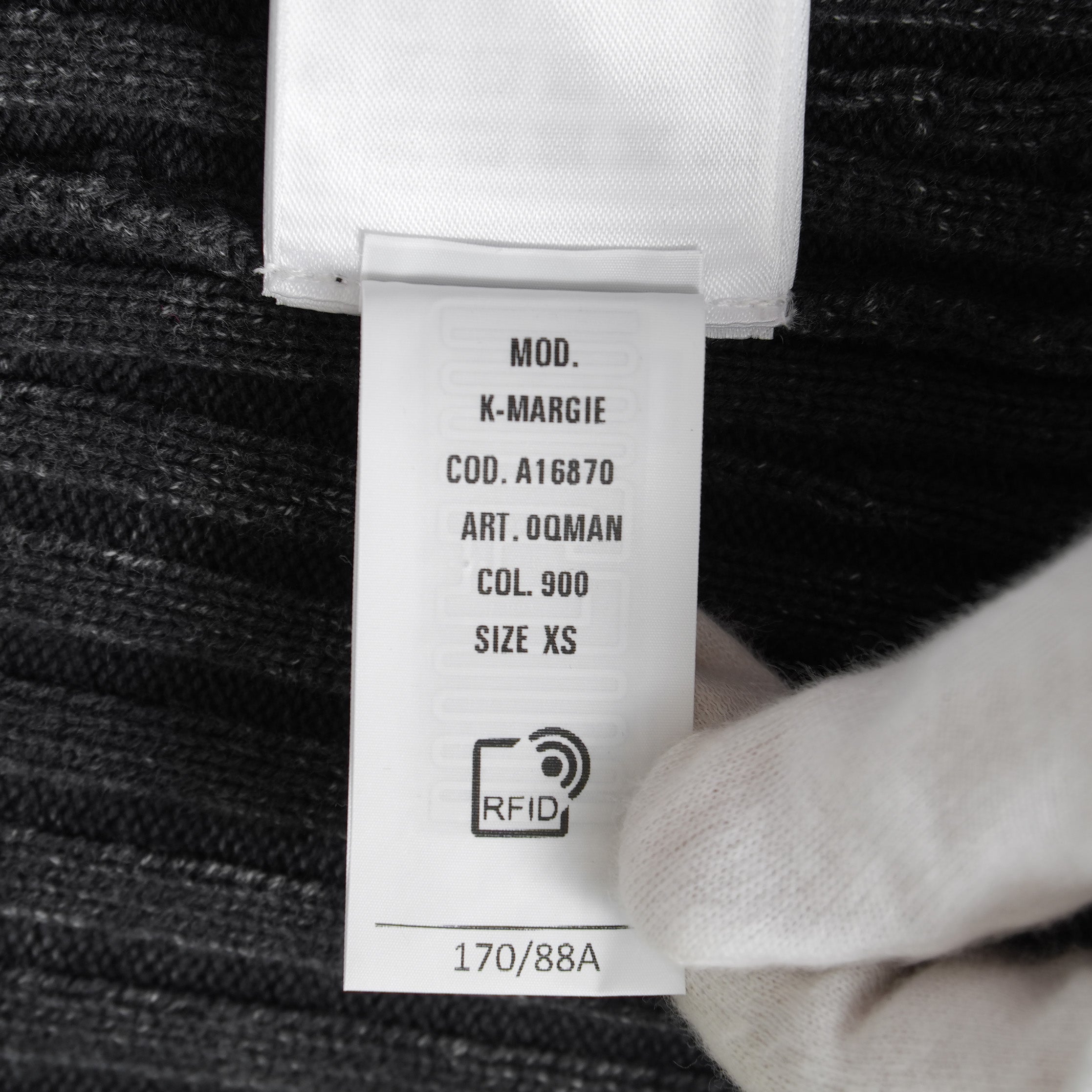 DIESEL ディーゼル / 美品 24AW K-MARGIE リブニット ジップ アップベスト / A168700QMAN / size XS (GRAY)