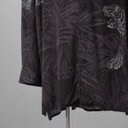 BLACK Scandal Yohji Yamamoto ヨウジヤマモト / 美品 22AW TIGER PRINT BLOUSE タイガープリントブラウス / 長袖シャツ / HE-Y31-217 / size 2 (BLACK)