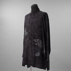 BLACK Scandal Yohji Yamamoto ヨウジヤマモト / 美品 22AW TIGER PRINT BLOUSE タイガープリントブラウス / 長袖シャツ / HE-Y31-217 / size 2 (BLACK)
