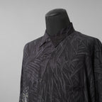 BLACK Scandal Yohji Yamamoto ヨウジヤマモト / 美品 22AW TIGER PRINT BLOUSE タイガープリントブラウス / 長袖シャツ / HE-Y31-217 / size 2 (BLACK)
