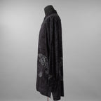 BLACK Scandal Yohji Yamamoto ヨウジヤマモト / 美品 22AW TIGER PRINT BLOUSE タイガープリントブラウス / 長袖シャツ / HE-Y31-217 / size 2 (BLACK)