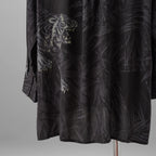 BLACK Scandal Yohji Yamamoto ヨウジヤマモト / 美品 22AW TIGER PRINT BLOUSE タイガープリントブラウス / 長袖シャツ / HE-Y31-217 / size 2 (BLACK)