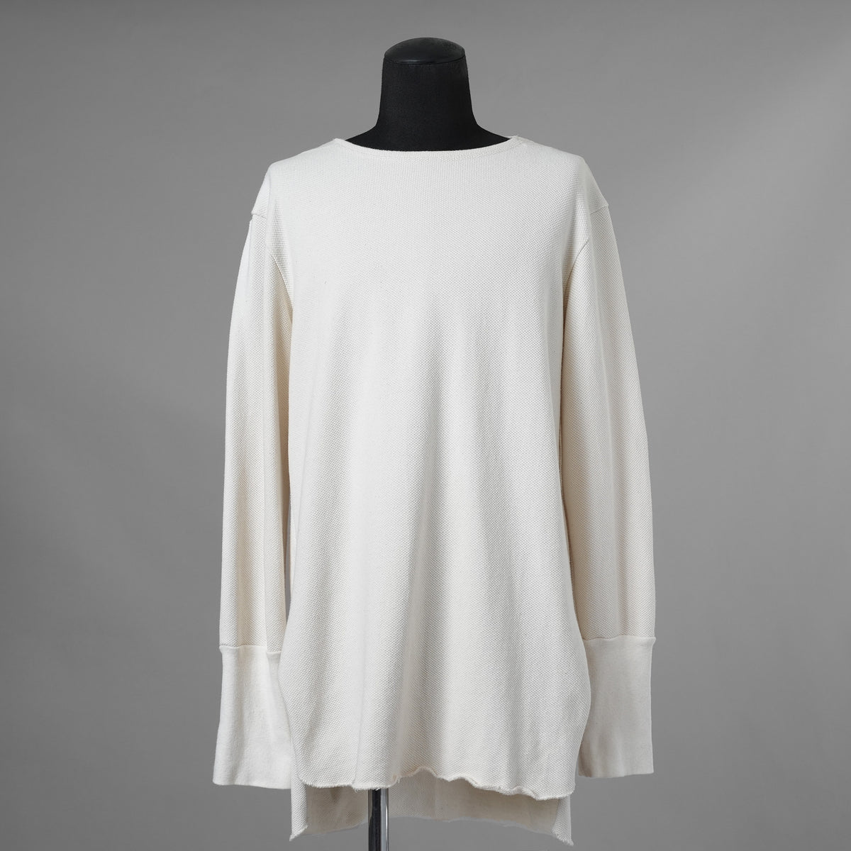SUS-SOUS シュスー / 美品 24SS thermal pullover サーマル ワッフル 長袖Tシャツ / 04-SS02418/ size 9 (NATURAL) 123052-alm