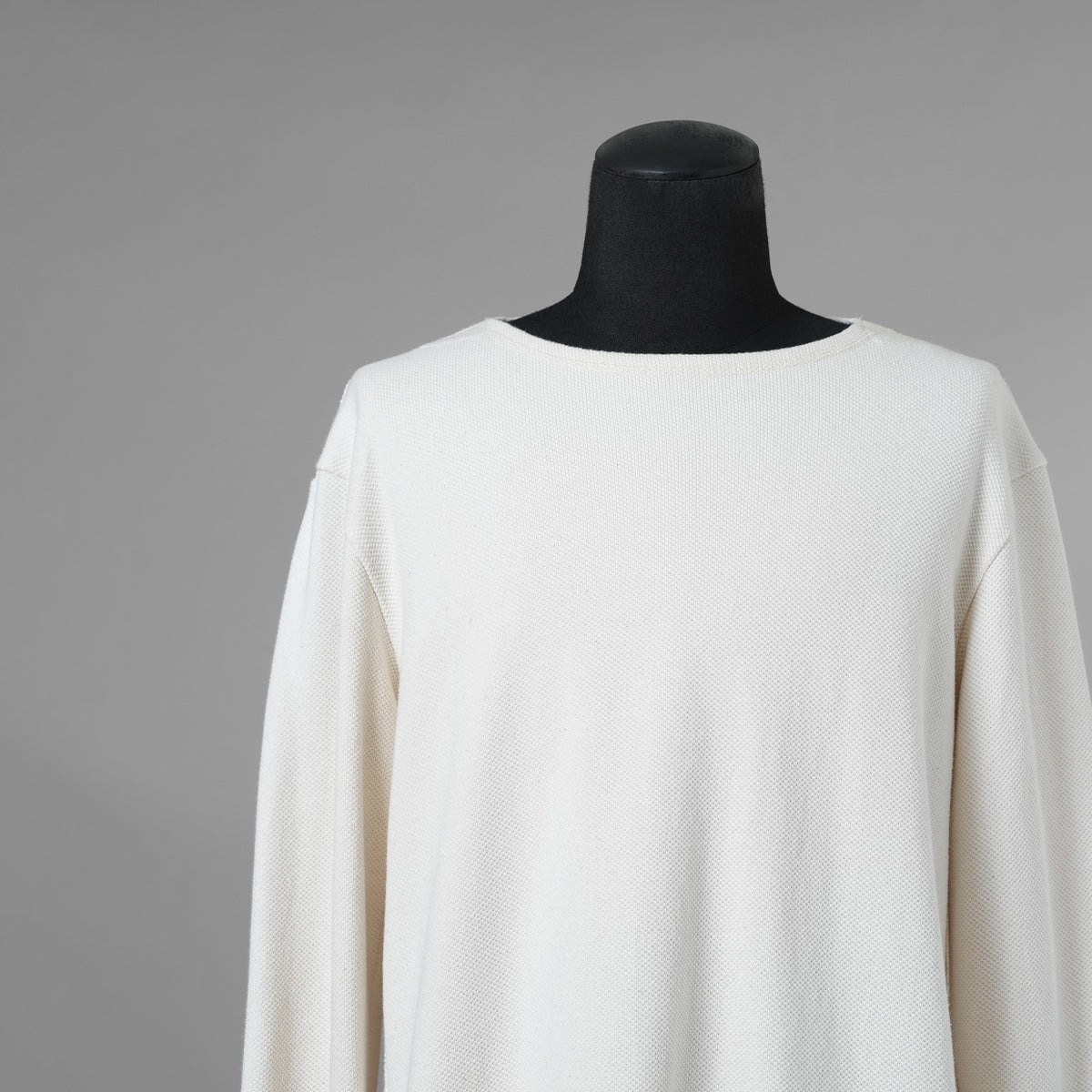SUS-SOUS シュスー / 美品 24SS thermal pullover サーマル ワッフル 長袖Tシャツ / 04-SS02418/ size 9 (NATURAL) 123052-alm