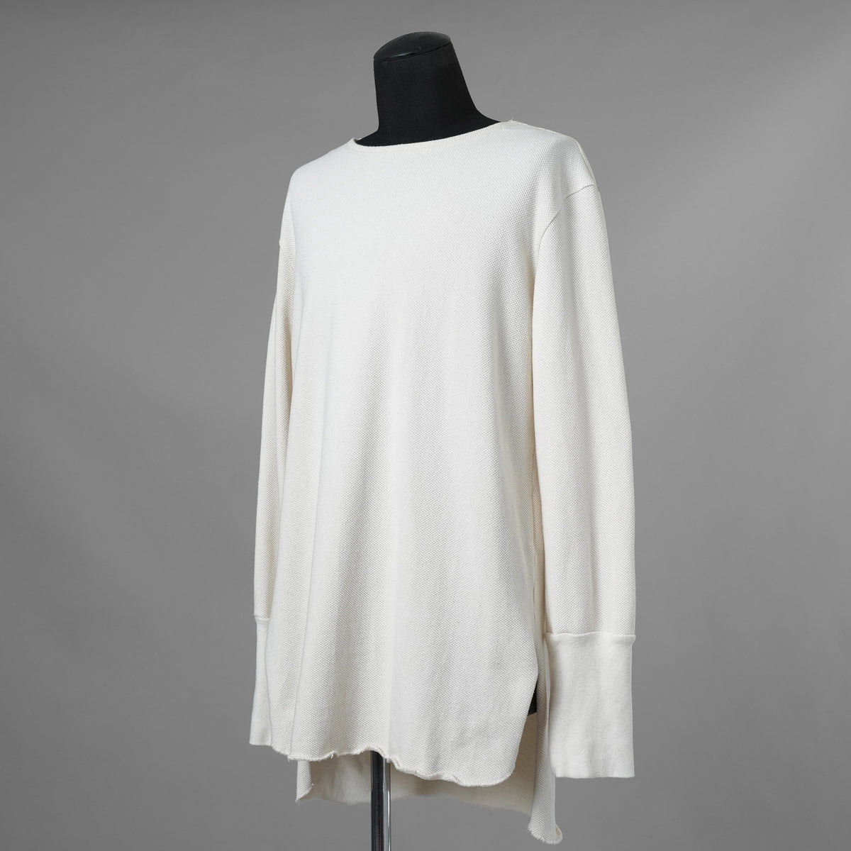 SUS-SOUS シュスー / 美品 24SS thermal pullover サーマル ワッフル 長袖Tシャツ / 04-SS02418/ size 9 (NATURAL) 123052-alm