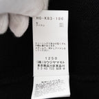 YOHJI YAMAMOTO POUR HOMME ヨウジヤマモト プールオム / 美品 23AW 7G JERSEY 3G RIB DESIGNED NECK LONG CARDIGAN ロング ニット カーディガン / HO-K83-186 / size 3 (BLACK)