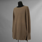 SUS-SOUS シュスー / 美品 24SS thermal pullover サーマル ワッフル 長袖Tシャツ / 04-SS02418/ size 9 (MOCHA) 123051-alm