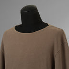 SUS-SOUS シュスー / 美品 24SS thermal pullover サーマル ワッフル 長袖Tシャツ / 04-SS02418/ size 9 (MOCHA) 123051-alm