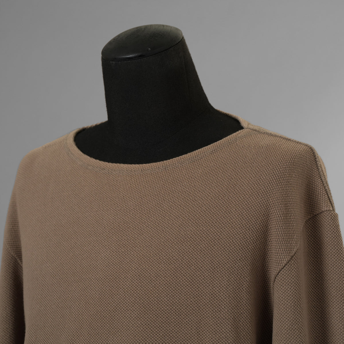 SUS-SOUS シュスー / 美品 24SS thermal pullover サーマル ワッフル 長袖Tシャツ / 04-SS02418/ size 9 (MOCHA) 123051-alm