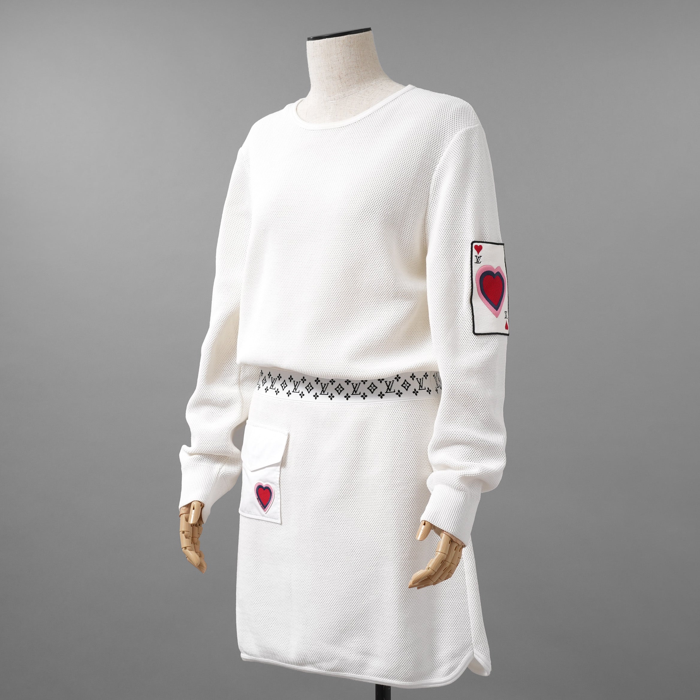 LOUIS VUITTON ルイヴィトン / 21SS クイーン・オブ・ハート ニットドレス / ワンピース / 1A8L8P / size M (WHITE) レディース