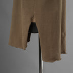 SUS-SOUS シュスー / 美品 24SS thermal pullover サーマル ワッフル 長袖Tシャツ / 04-SS02418/ size 9 (MOCHA) 123051-alm