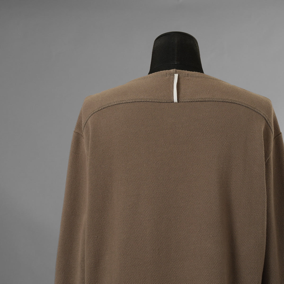 SUS-SOUS シュスー / 美品 24SS thermal pullover サーマル ワッフル 長袖Tシャツ / 04-SS02418/ size 9 (MOCHA) 123051-alm
