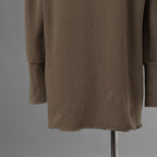 SUS-SOUS シュスー / 美品 24SS thermal pullover サーマル ワッフル 長袖Tシャツ / 04-SS02418/ size 9 (MOCHA) 123051-alm