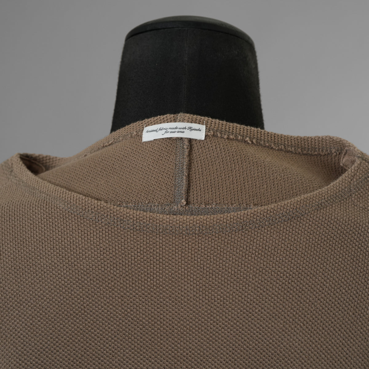 SUS-SOUS シュスー / 美品 24SS thermal pullover サーマル ワッフル 長袖Tシャツ / 04-SS02418/ size 9 (MOCHA) 123051-alm