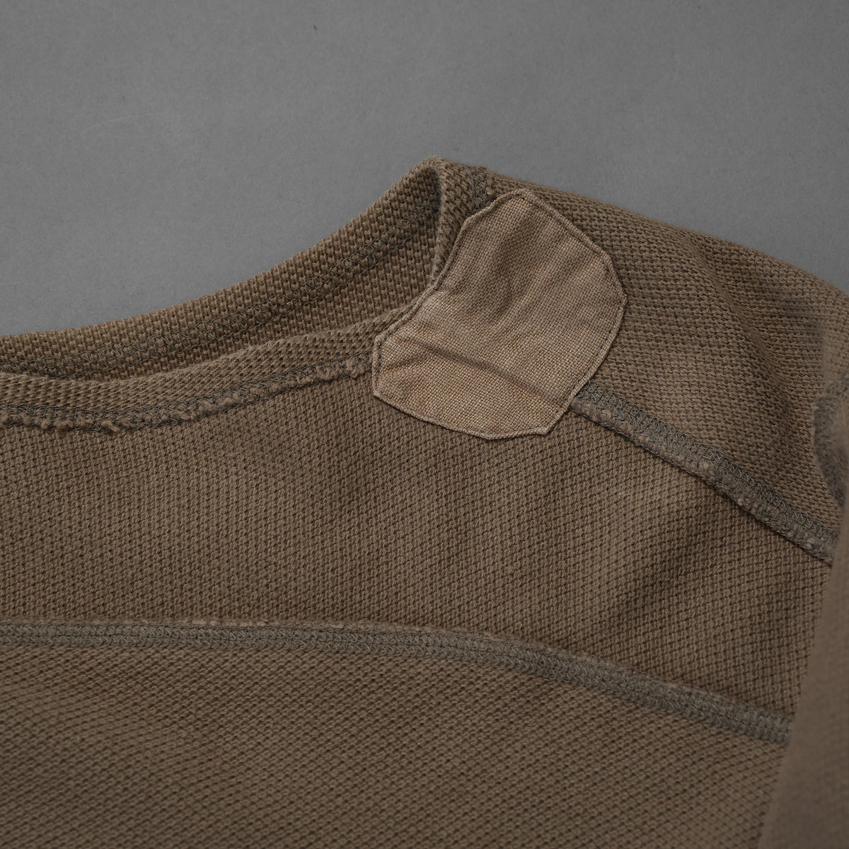 SUS-SOUS シュスー / 美品 24SS thermal pullover サーマル ワッフル 長袖Tシャツ / 04-SS02418/ size 9 (MOCHA) 123051-alm