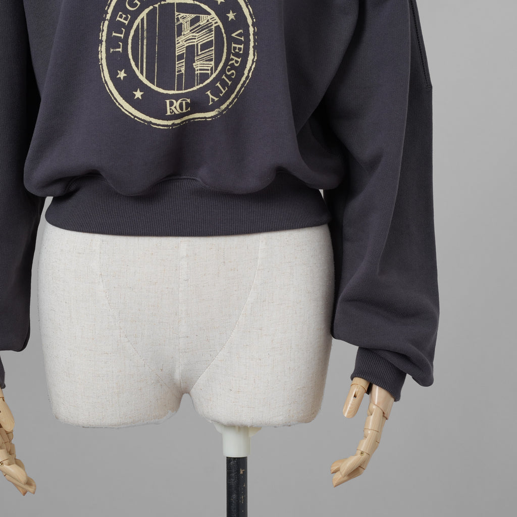 RECTO レクト / 美品 23AW LLEGE ロゴ スウェットシャツ トレーナー トップス / RW00AJTP002BC / size FREE (CHARCOAL) レディース 352139-izm
