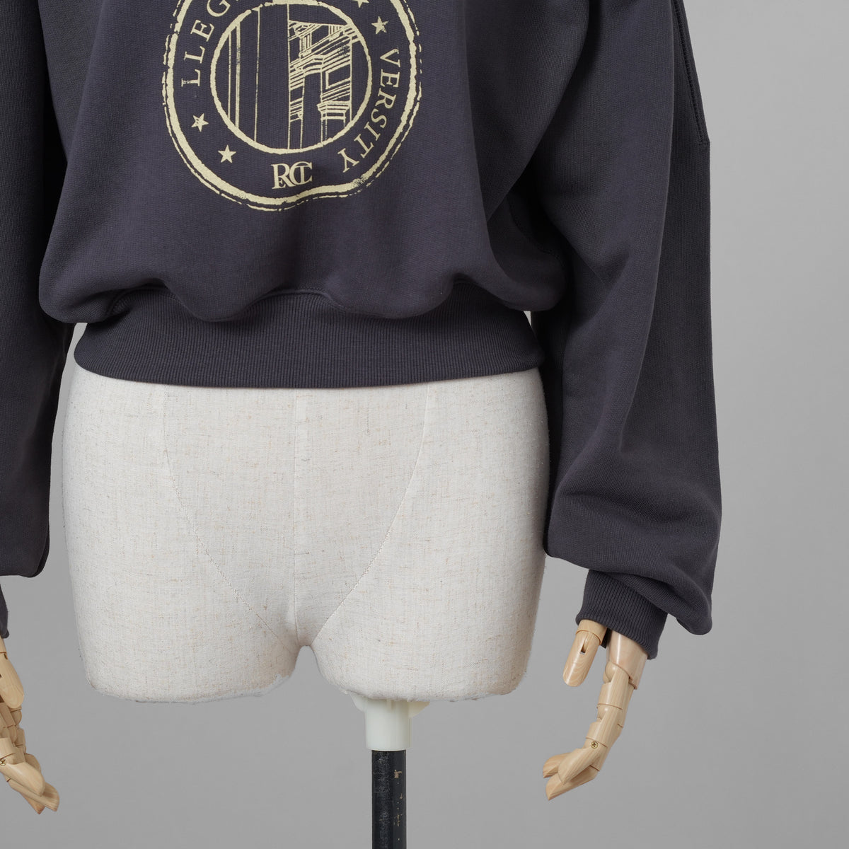 RECTO レクト / 美品 23AW LLEGE ロゴ スウェットシャツ トレーナー トップス / RW00AJTP002BC / size FREE (CHARCOAL) レディース 352139-izm