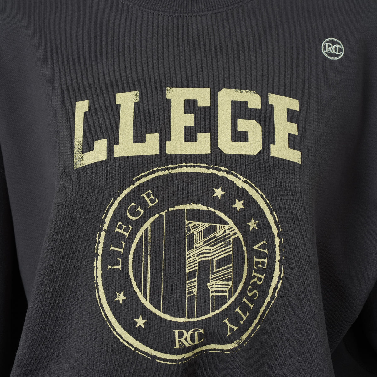 RECTO レクト / 美品 23AW LLEGE ロゴ スウェットシャツ トレーナー トップス / RW00AJTP002BC / size FREE (CHARCOAL) レディース 352139-izm