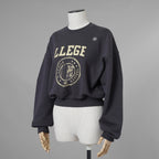RECTO レクト / 美品 23AW LLEGE ロゴ スウェットシャツ トレーナー トップス / RW00AJTP002BC / size FREE (CHARCOAL) レディース 352139-izm