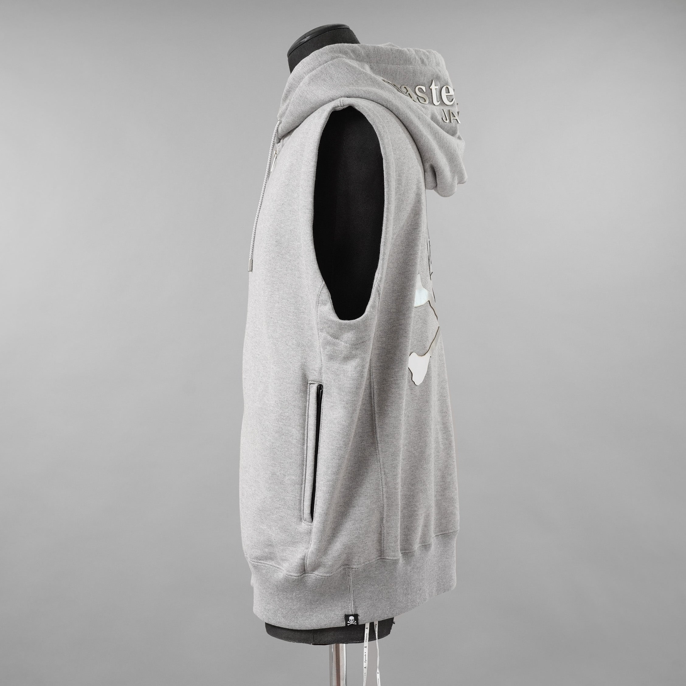 mastermind JAPAN マスターマインド ジャパン / 20SS バック メタルスカル ノースリーブ パーカー / MJ20E04-SW075-010 / size S (GRAY)