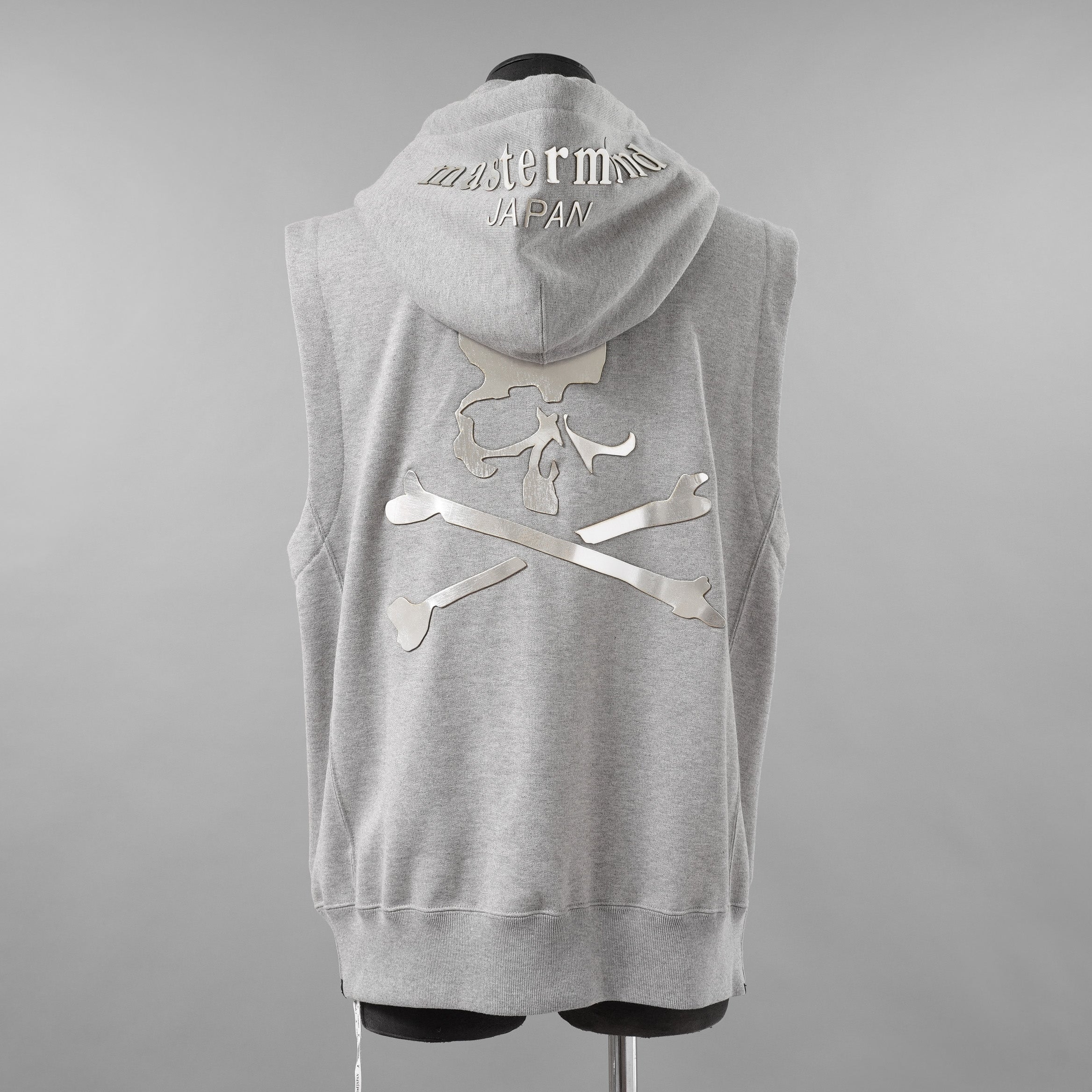 mastermind JAPAN マスターマインド ジャパン / 20SS バック メタルスカル ノースリーブ パーカー / MJ20E04-SW075-010 / size S (GRAY)