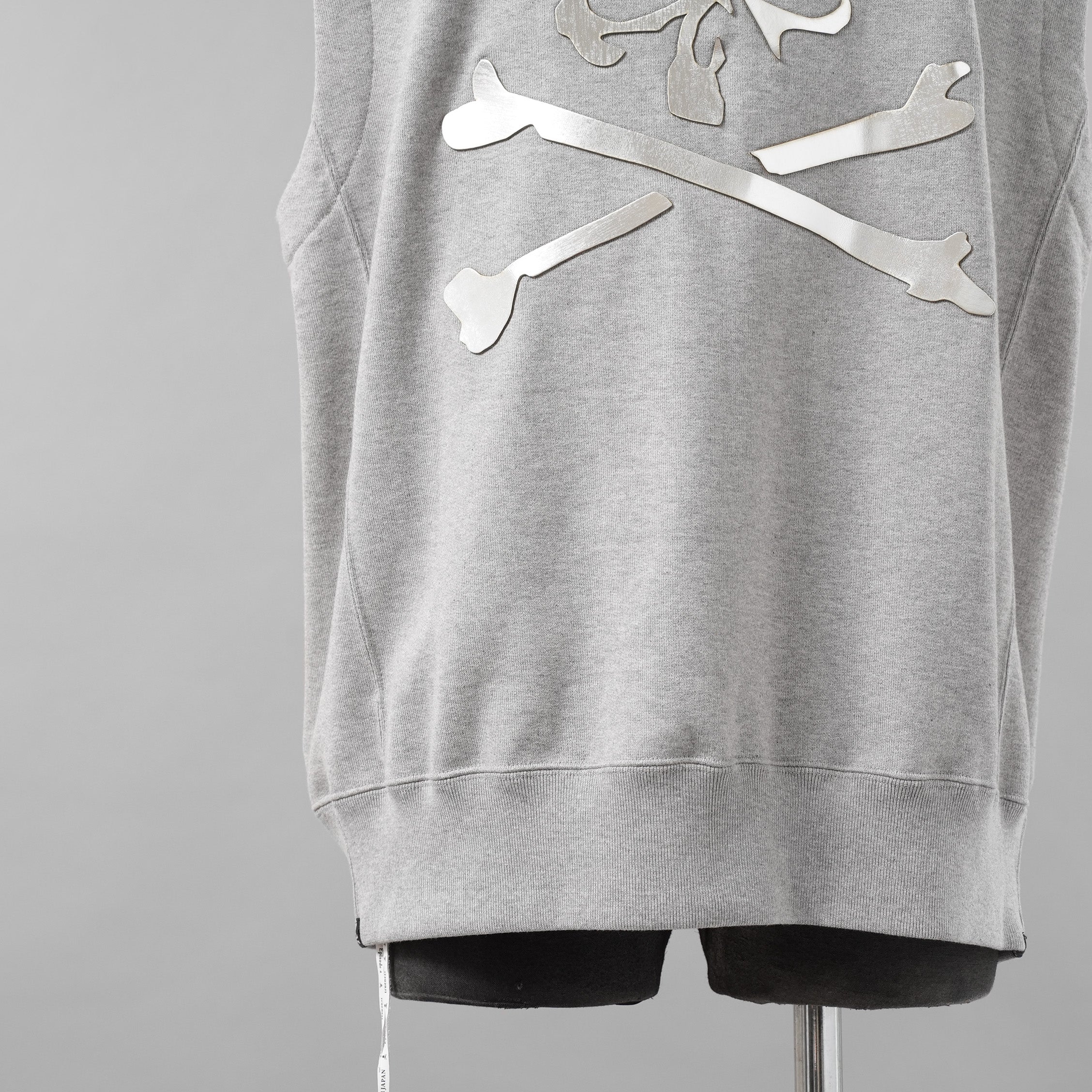 mastermind JAPAN マスターマインド ジャパン / 20SS バック メタルスカル ノースリーブ パーカー / MJ20E04-SW075-010 / size S (GRAY)
