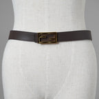 FENDI フェンディ / 美品 FF バックル リバーシブル レザーベルト アクセサリー / WHITE × BROWN レディース 352141-izm