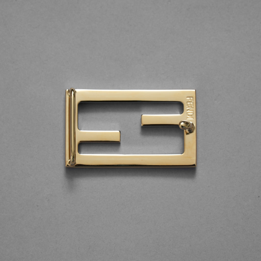 FENDI フェンディ / 美品 FF バックル リバーシブル レザーベルト アクセサリー / WHITE × BROWN レディース 352141-izm
