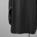 MM6 Maison Margiela エムエムシックス メゾンマルジェラ / 美品 23SS オーバーサイズビスコースシャツ 長袖シャツ/ S52DT0025 S78325 / size XS (BLACK)