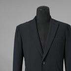 未使用 AKM エイケーエム / 25SS FULLDUL PERL TORICOT JERSEY SWING EASY JACKET  定番  テーラード ジャケット /B475 PET148 / size S (BLACK) 123053-alm